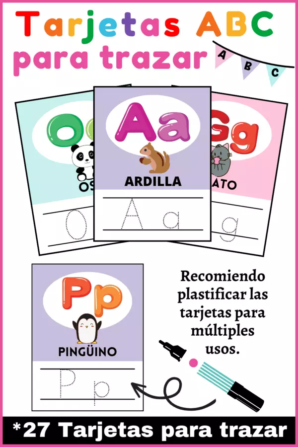 Tarjetas Del Abecedario Para Practicar La Grafomotricidad Profe Social